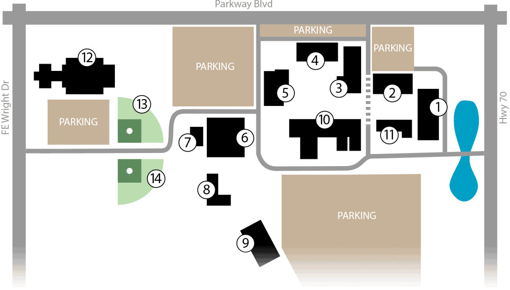 jackson campus map